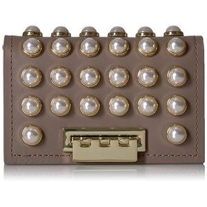 Zac Posen womens ZP4061 Earthette Card Case With Chain - Pearl Lady One Size